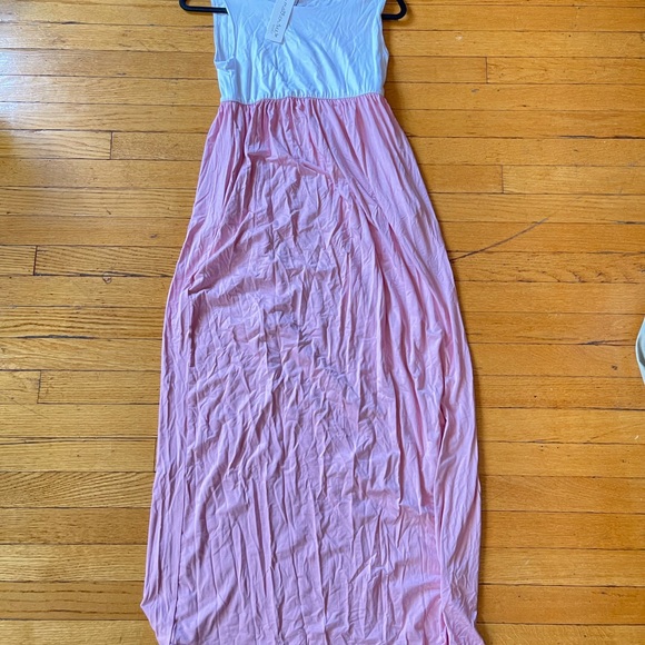 Brand new maternity color block maxi dress - Picture 4 of 5